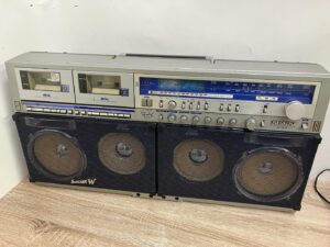 SHARP シャープ GF-490 シルバー◇ダブルラジカセ 昭和レトロ